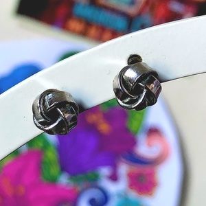 Twisted Silver Earrings